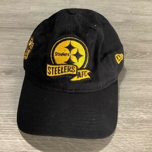 Pittsburgh Steelers AFC black & gold strap back hat